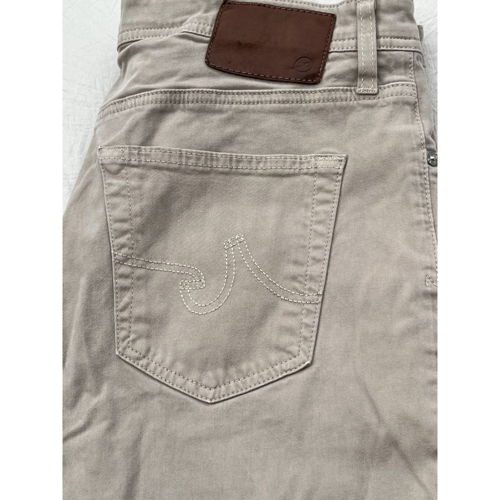 AG Pants Men 33x34 Tan Stretch The Graduate Tailored Leg Unworn